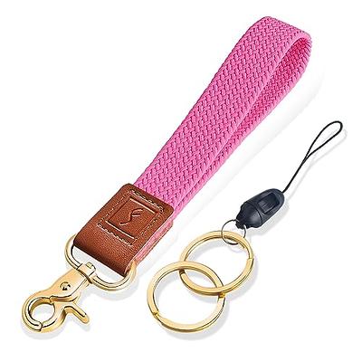 Fishent Braided Wristlet Keychain, Cute Wrist Lanyards for Keys