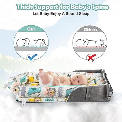 Baby Lounger Nest Sleeper Cover Soft Portable Sleeping Bed Lounger for  Newborn Adjustable Nest Co Sleeping Bed