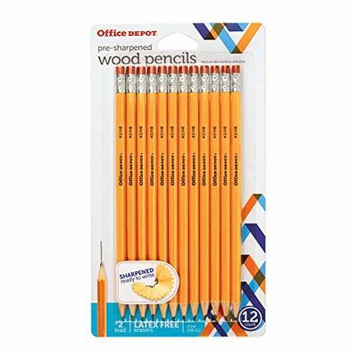 Dixon Neon Wood Case Color Pencils Presharpened 2 Lead Pack of 10 - Office  Depot