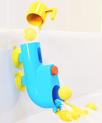 KalaDuck 62 PCS Duck Slide Bath Toy, DIY Track Water Slide Bath