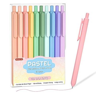 Pastel Pens, 6pcs Cute Coloured Gel Pens For Writing, 0.5mm