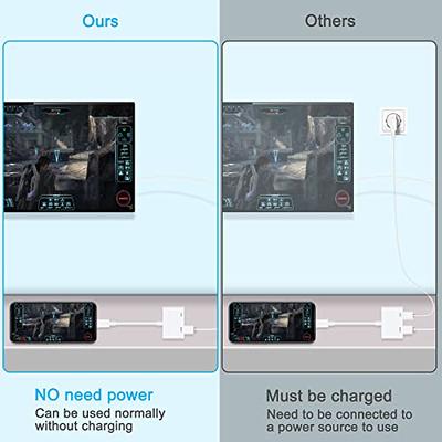 [Apple MFi Certified] Adaptateur Lightning HDMI Lightning Digital AV Sync  Screen HDMI Câble Convertisseur Compatible avec iPhone