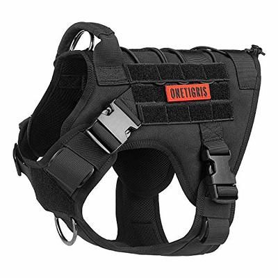 AIWAI Tactical Dog Harness with Pouches,Dog Vest Harness for Large