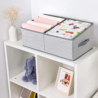 DIMJ Cube Storage Bins, 3 Pcs 11 Foldable Fabric Storage Bin