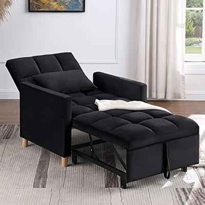 Sofa Beds Chair 3 in 1, Convertible Chair Single Bed, Grey