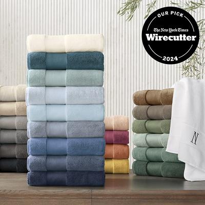 White Classic Resort Collection Soft Bath Towels | 28x55 Luxury Hotel Plush  & Absorbent Cotton Bath Towel Large [4 Pack, Light Blue]