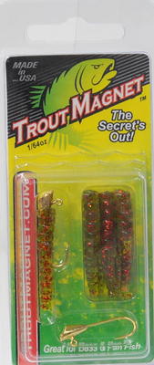 Trout Magnet Original 142 Piece Kit, Fishing Equipment and Accessories, 20  Hooks, 120 Bodies, 2 Floats