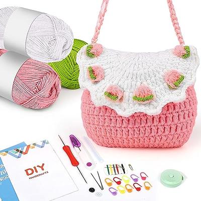 Cadeya Crochet Kit for Beginners, Crocheting Bags Kits with Step-By-Step  Video Tutorials, Knitting Starter Pack for Adults and Kids - Yahoo Shopping