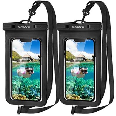 newppon Waterproof Cell Phone Pouch : 3 Pack Water Proof Dry Bag Case with  Neck Lanyard - Underwater Universal Clear Cellphone Holder Large Protector