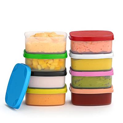 Reusable Airtight Food Containers 3 oz 8 pack. for Snacks, Baby