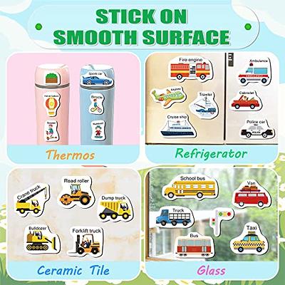 iGetooy Reusable Sticker Books for Kids 2-4, 3 Sets Jelly Sticker Book, 116 Pcs Waterproof Stickers for Girls Boys Road Trip Toddler Airplane Train