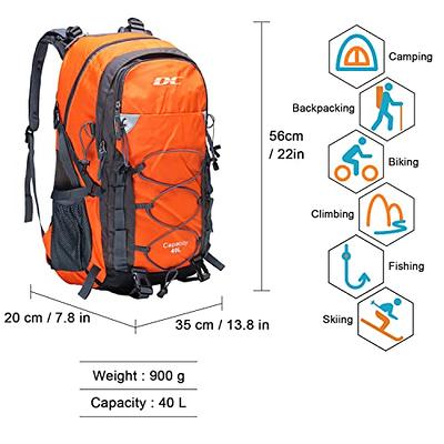 40L Water Resistant Travel Backpack Camp Hike Laptop Daypack