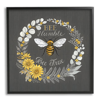 Big Dot of Happiness Little Bumblebee - Unframed Bee Decor Linen Paper Wall  Art - Set of 4 - Artisms - 8 x 10 inches