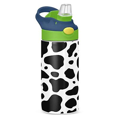 Oldley Insulated Water Bottle 12oz Kids Water Bottles with Straw, Stainless  Steel Water Bottle with 2 Lids,Double Wall Vacuum Bottle, Leak-Proof Sport