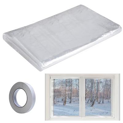 Window Insulation Film Kit,Indoor Window Insulation  Kit,Self-Adhesive,Window Cold Protection Film,Weatherproofing Window  Insulation Film for Winter