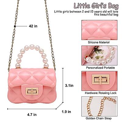 Mini Jelly Purse Flap Handbag with Pearls Top Handle Faux Quilted Crossbody Bag Colour(Any 1 Colour)