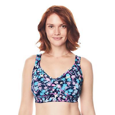 Comfort Choice Women's Plus Size Full Coverage Wireless Back Smoothing Bra  