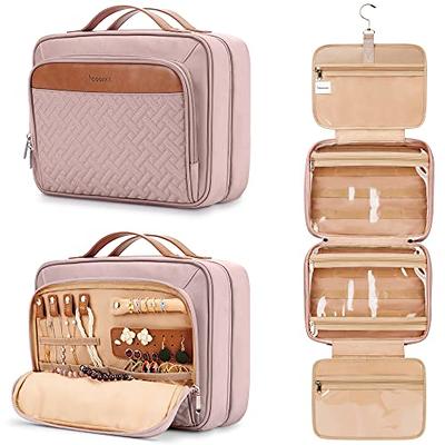 CLUCI Toiletry Bag Hanging Travel Organizer with Transparent Cosmetic