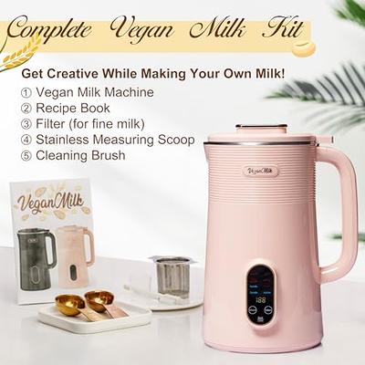 MOOSUM Milk Frother, 4-in-1 10.2oz/300ml Electric Milk Steamer, Easy Clean, Automatic Hot/Cold Foam Maker, Hot Chocolate Maker, 120V