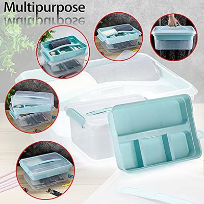 Clear Plastic Storage Bins with Clip-Lock Lids, 16x11x7 in.