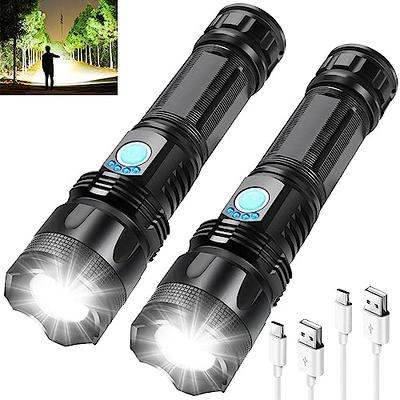 100000 Lumens Powerful Flashlight, Rechargeable Waterproof