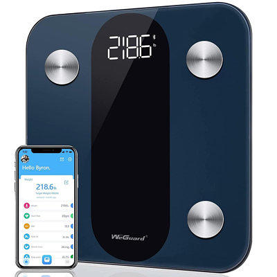  OOYY Digital Bathroom Scale with Led Display, Simple and  Practical Body Fat Scale with Smartphone App : Health & Household
