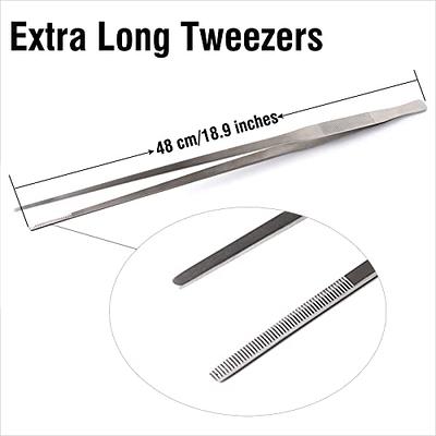 Dxobay 18.9 inch Heavy Duty Extra Long Tweezers for Salt & Fresh