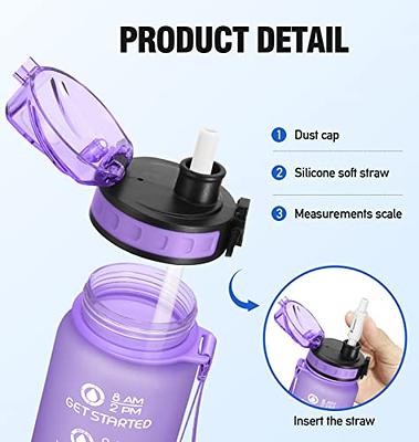 Enerbone 32 oz Water Bottle with Times to Drink and Straw, Motivational  Drinking Water Bottles with Carrying Strap, Leakproof BPA & Toxic Free,  Ensure You Drink Enough Water for Fitness Gym Outdoor 