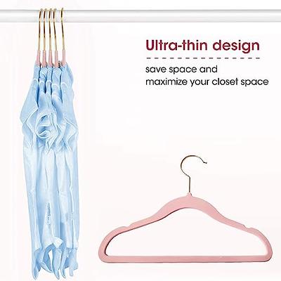 WJWSKI Baby Hangers for Closet - 20 Pack Baby Clothes Hangers,Adjustable  Baby & Kids Hangers for Nursery,Cascading Plastic Childrens Hangers &  Infant