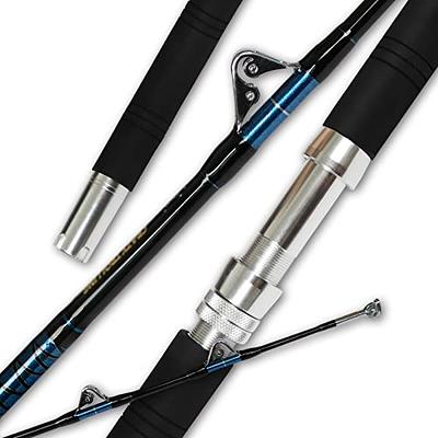 Fiblink Saltwater Offshore Heavy Trolling Fishing Rod Big Game Conventional  Boat Fishing Roller Rod Pole with All Roller Guides (2-Piece,7-Feet 6-Inch, 30-50lb) - Yahoo Shopping