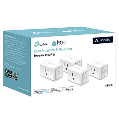Kasa Smart Plug Ultra Mini 15A, Smart Home Wi-Fi Outlet Works with Alexa,  Google Home & IFTTT, No Hub Required, UL Certified, 2.4G WiFi Only,  2-Pack(EP10P2) , White 