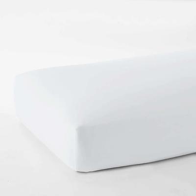 Solid Twin Fitted Sheet - White