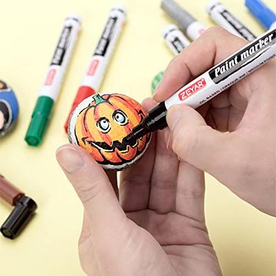 24 Artistro Cute Paint Pens 12 Glitter 12 Gold & Silver Extra Fine Tip Paint  Markers for Rock Painting, Kids Craft, Family Painting 