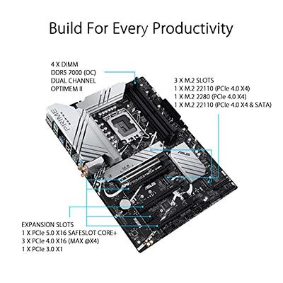  ASUS TUF Gaming B760-PLUS WiFi Intel 13th & 12th Gen LGA 1700  ATX Motherboard, PCIe 5.0, 3x PCIe 4.0 M.2 Slots, DDR4, 2.5Gb LAN, Front  USB 3.2 Gen 2 Type-C®, Thunderbolt(USB4®) 