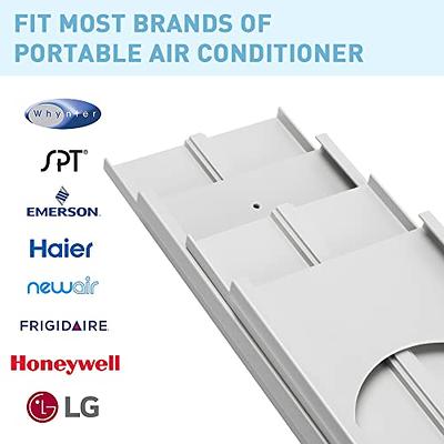 Portable Air Conditioner Window Kit,6 Pcs Adjustable Range 17-93 inch  Vertical/Horizontal Sliding Window/Door Kit Plate for AC Unit, AC Window  Vent