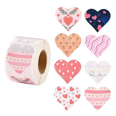 Valentine's Stickers, 192pcs Heart Shaped Stickers, Sweet Valentines  Self-Adhesive Sticker for Party Favors Cards Envelopes Presents Kids  Scrapbooking