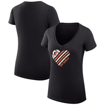 Baltimore Orioles Baseball Flag Tee Shirt Women's Large / Black