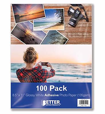 Glossy Photo Paper, 5 x 7 inch, 50 Sheets, by Better Office Products, 200  gsm, 5 x 7, 50-Count Pack 