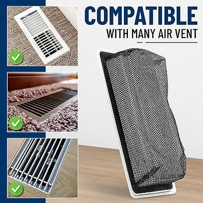 Floor Register Vent Cover- 4x12 Magnetic Air Vent Screen Mesh Cover,  Perfect for Wall/Ceiling/Floor Air Vent Filters (4-Packs)