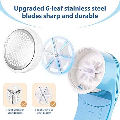 Cordless Electric Fabric Shaver, Lint Remover Shaver for Clothes, USB  Rechargeable Sweater Shaver Defuzzer with 2 Spare Blades