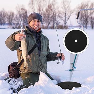 Ice Fishing Accessories 3pcs Wooden Fishing Platform Tip Ups Ice