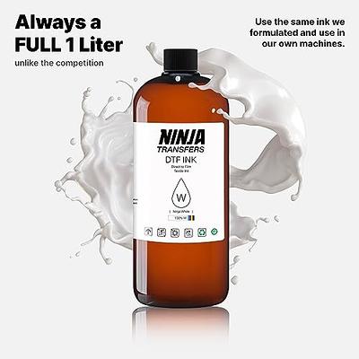 DTF Ink - Ninja Transfers Direct to Film Ink, Premium DTF Transfer Ink  Refill for DTF Printers, Film Developing Kit