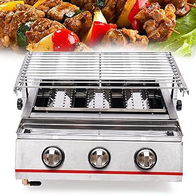 Portable Electric Grill,Tabletop Grill Flat Top Electric Griddle BBQ  Smokeless Indoor Grill,Steel Cooker Camping Outdoor Grill/Homes Grill/Large  Grill