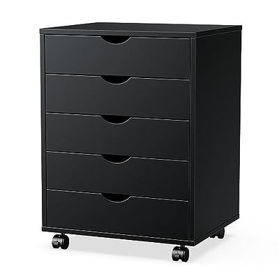 Taylor 5 Drawers Chest, Wood Storage Dresser with Wheels, Craft Storage  Organization and Storage Drawers Drawer Unit Makeup Drawer Cabinet Craft