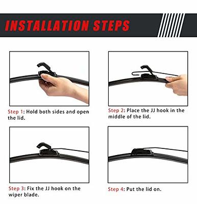 UTV Manual Hand Operated Windshield Wiper Rubber Blade for Can am Pola