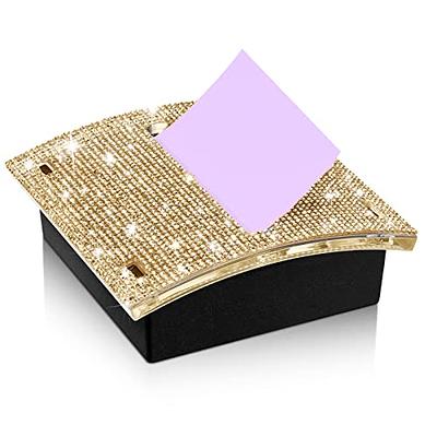 Eersida Rhinestone Self Stick Note Pad Holders 4 x 4 Inches Memo Note  Holder Dispenser Sticky Note Holder Sticky Notes Dispenser for Office Home  Classroom Desk Supplies (Gold) - Yahoo Shopping