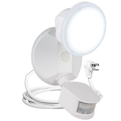 brink's dual head plug-in flood security light