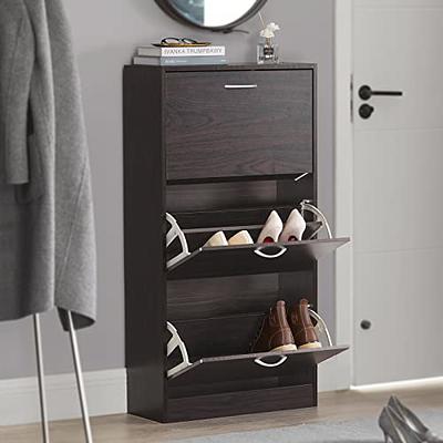 Shoe Cabinet with Doors, Shoes Storage Cabinet for Entryway, Shoe Rack  Organizer, White - Yahoo Shopping