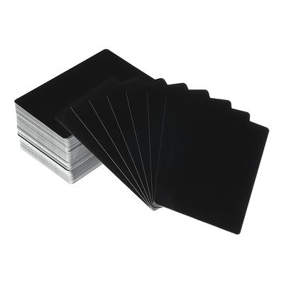 50Pcs Blank Sublimation Metal Name Card Thick Laser- Engraved