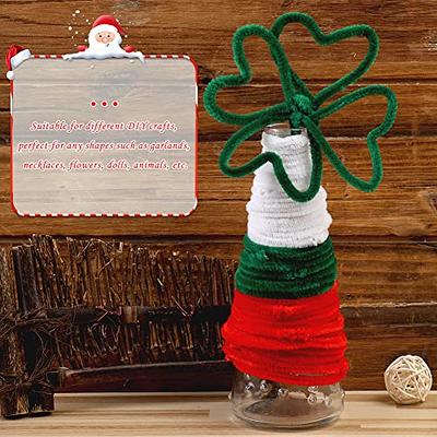 100 PCS Christmas Pipe Cleaners, Green Craft Pipe Cleaners Chenille Stem  Bulk, Art Pipe Cleaners for Creative Christmas Decoration - Yahoo Shopping